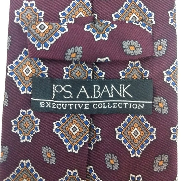 Jos. A. Bank Mens 100% Silk Tie Handmade - Picture 5 of 7